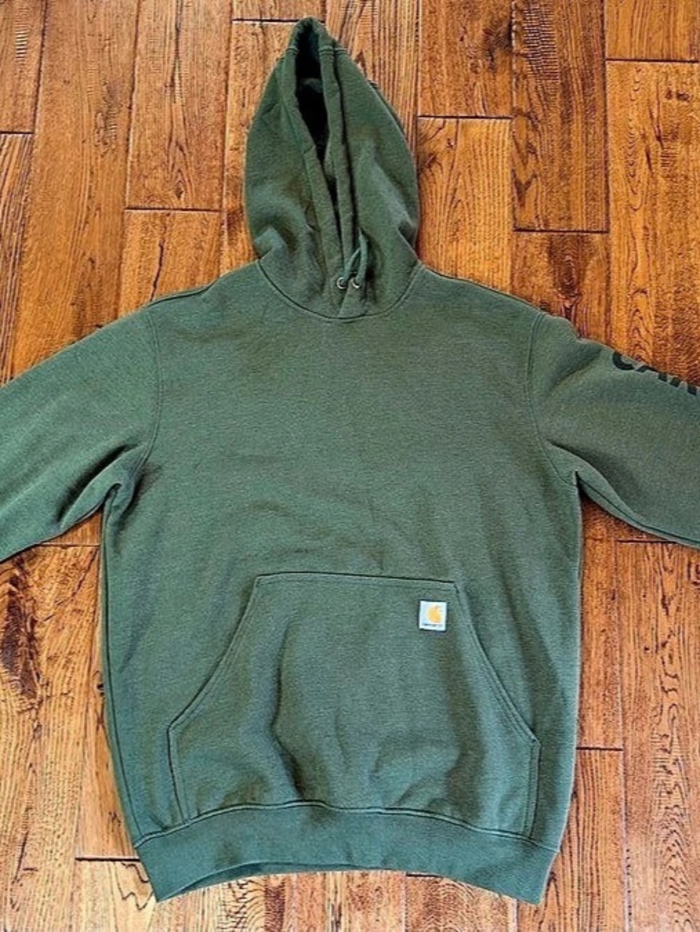 Carhartt Loose Fit Midweight Logo Sleeve Graphic Hooded Sweatshirt Midweight Med